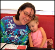 Diane and her daughter, 2007